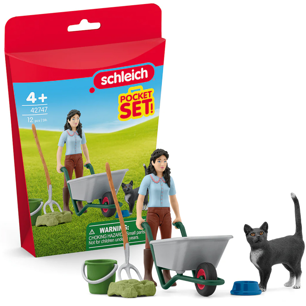 Schleich: Streuset mit Katze (42747)