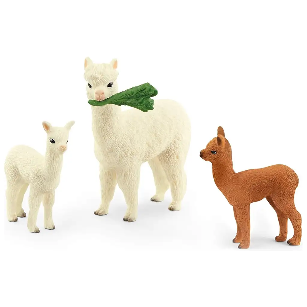 Schleich: Wild Life - Alpaka-Familie Figurenset (42544) kép 2