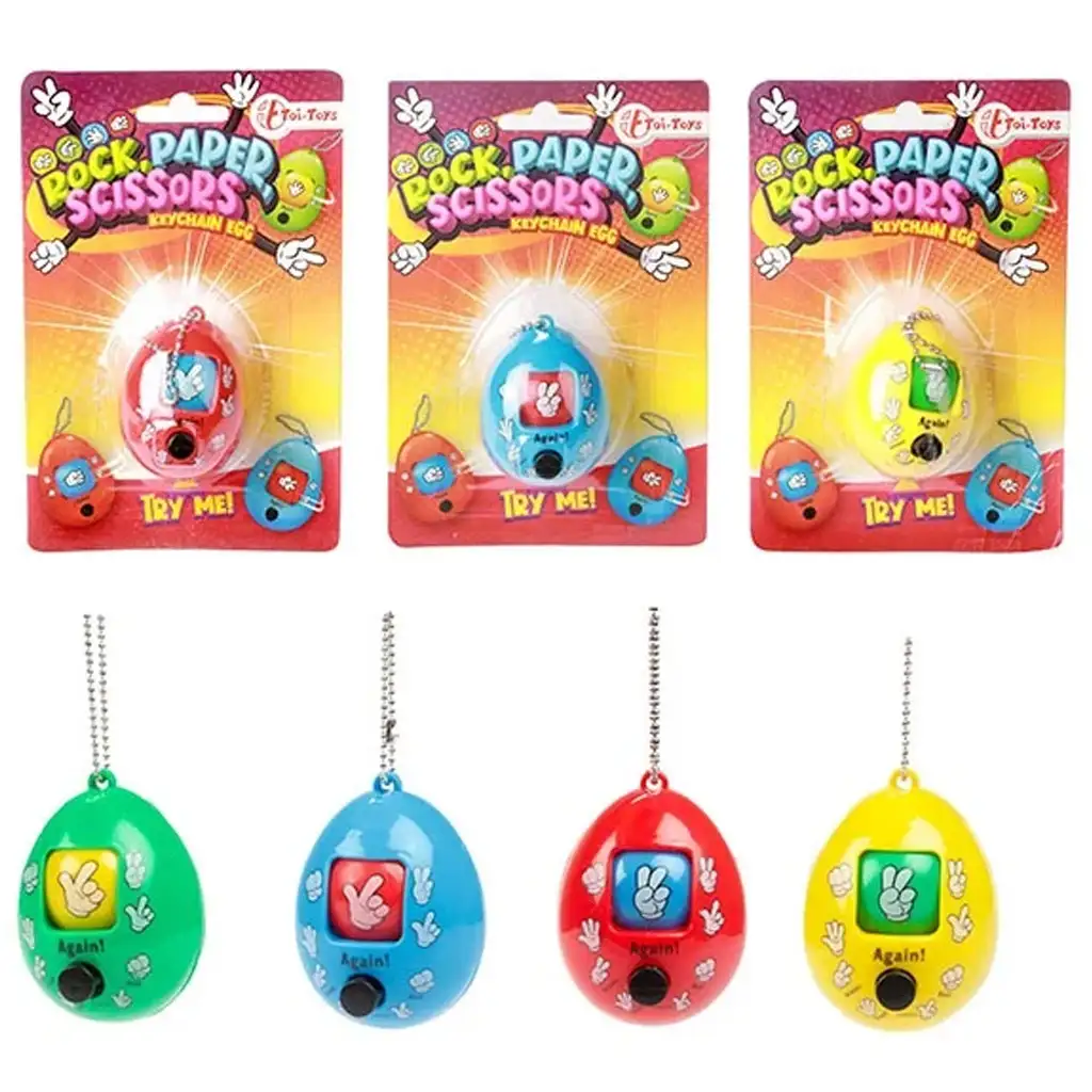 Schlüsselanhänger "Stein, Papier, Schere" in verschiedenen Ausführungen, 1 Stück