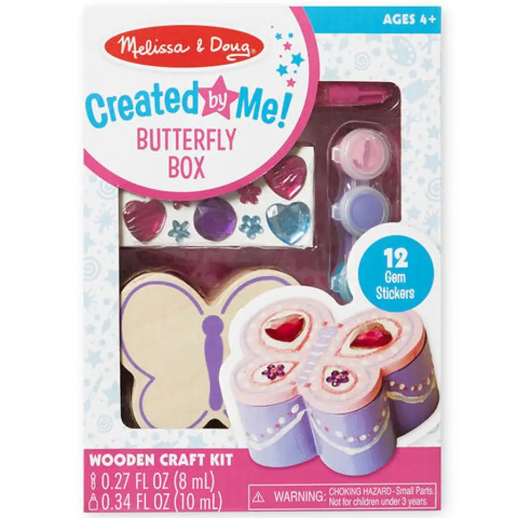 Schmetterling Holzbox Dekorationsset - Melissa & Doug