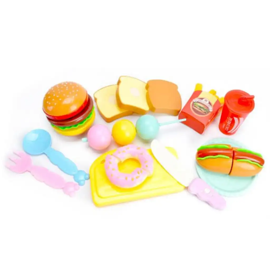 Schnellrestaurant-Menü 12-teiliges Spielset