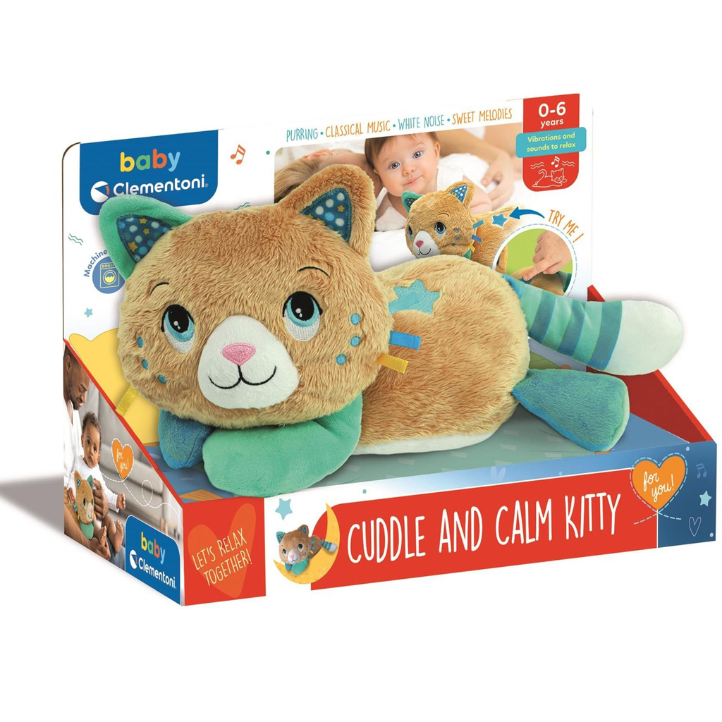 Schnurrende Kätzchen Interaktives Babyplüschtier - Clementoni