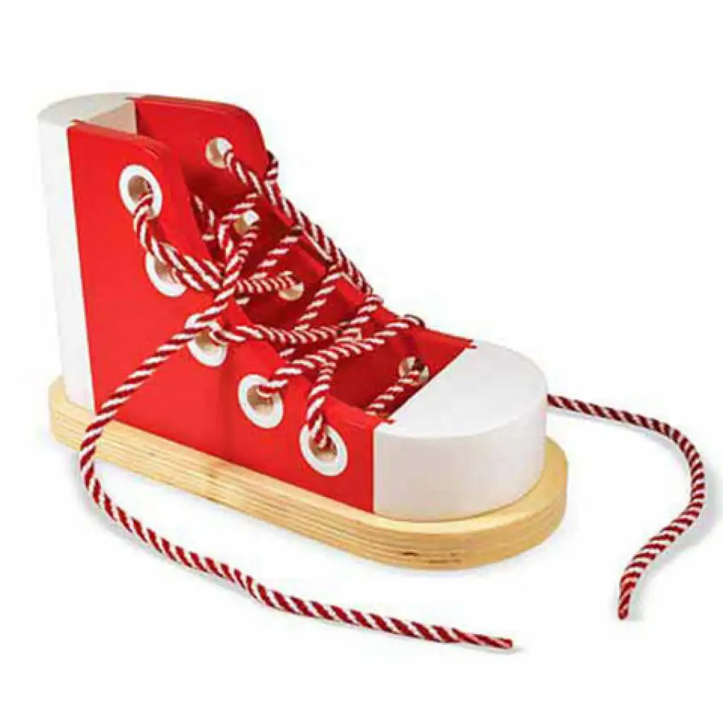 Schnürspiel aus Holz - Melissa & Doug kép 2