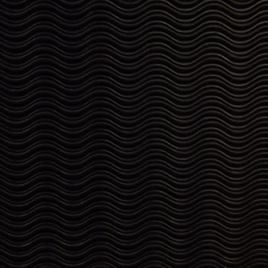 Schwarze Dekoration 3D-Wellpappe B2 50x70cm 1 Stück