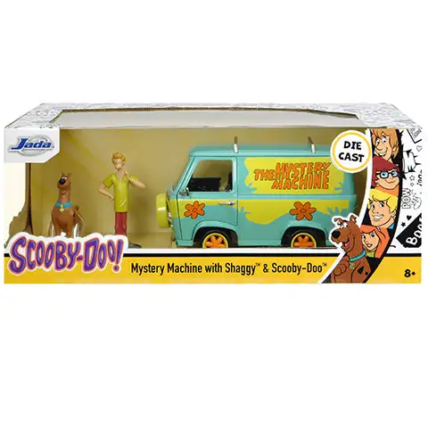 Scooby-Doo Figur und Mystery Machine Automodell 1/24 - Simba Toys