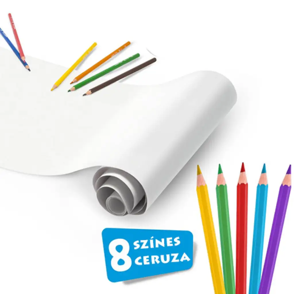 Selbstklebende Farbwalze mit 8 Buntstiften - Carioca kép 3