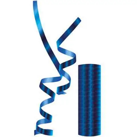 Serpentin-Metallic-Blau in 18 Stück