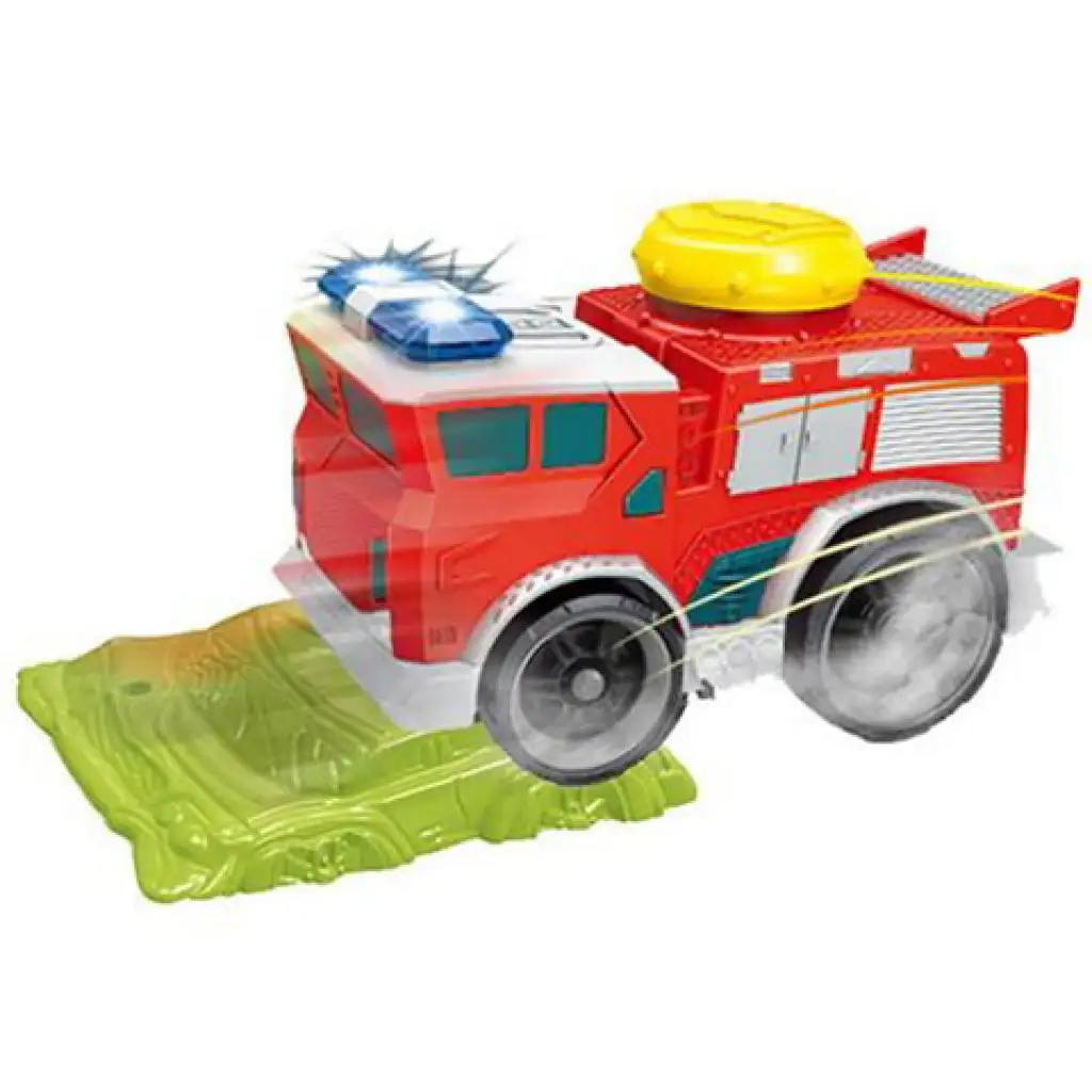 Slam Power rotes Feuerwehrauto mit Sound kép 2