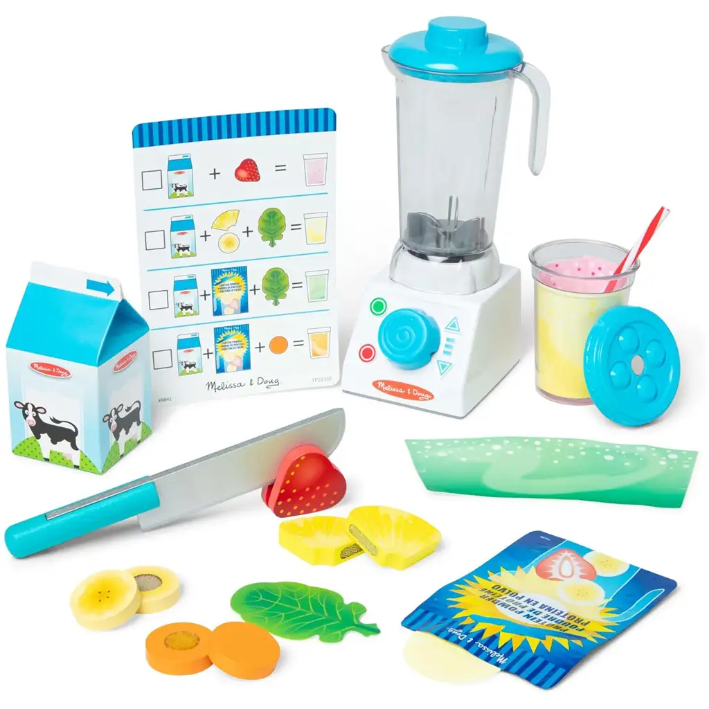 Smoothie-Mixer mit Holzzubehör - Melissa & Doug kép 4