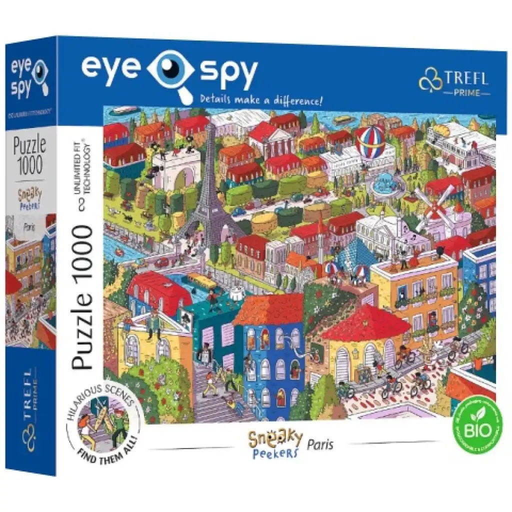 Sneaky Peekers: Paris UFT 1000-teiliges Puzzle - Trefl