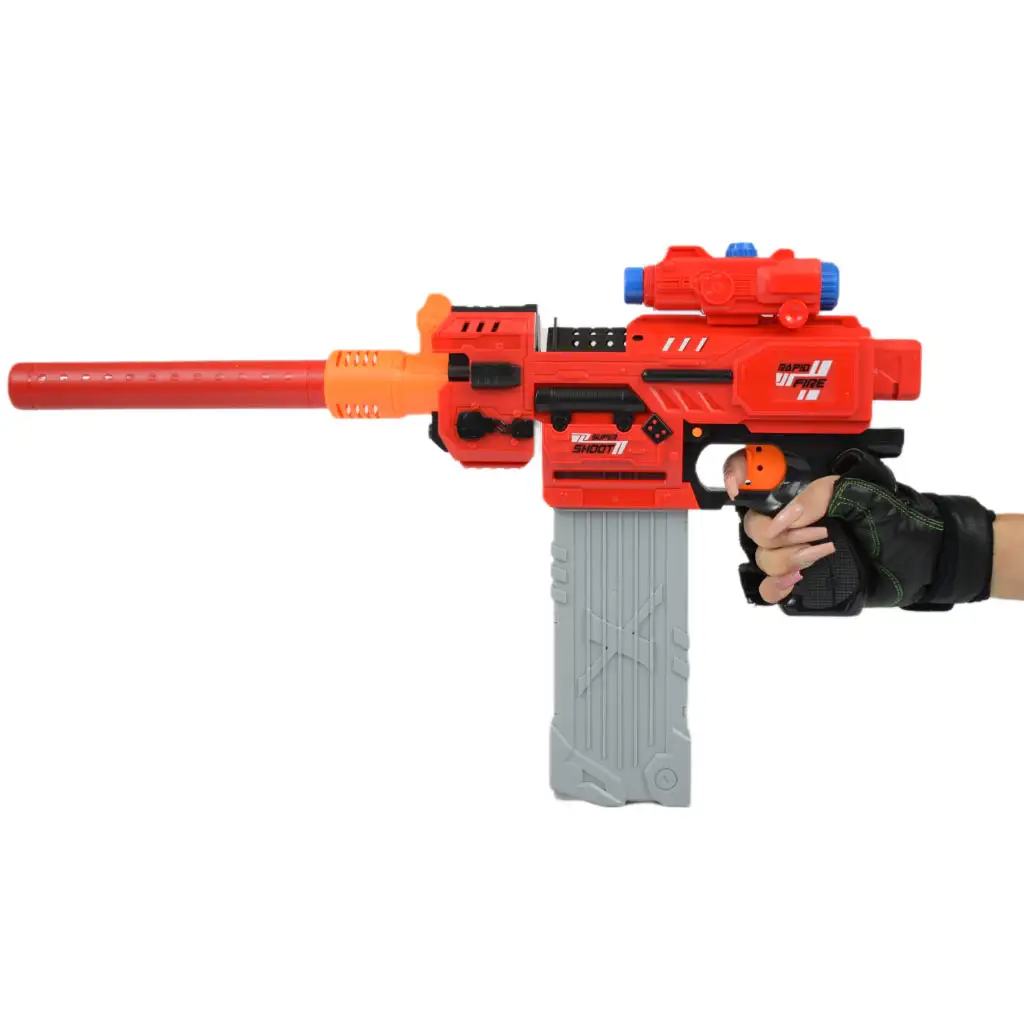Sniping: Elektrisch umwandelbare riesige Schaumstoffpistole mit Patronen und Zielscheibe 79cm kép 6
