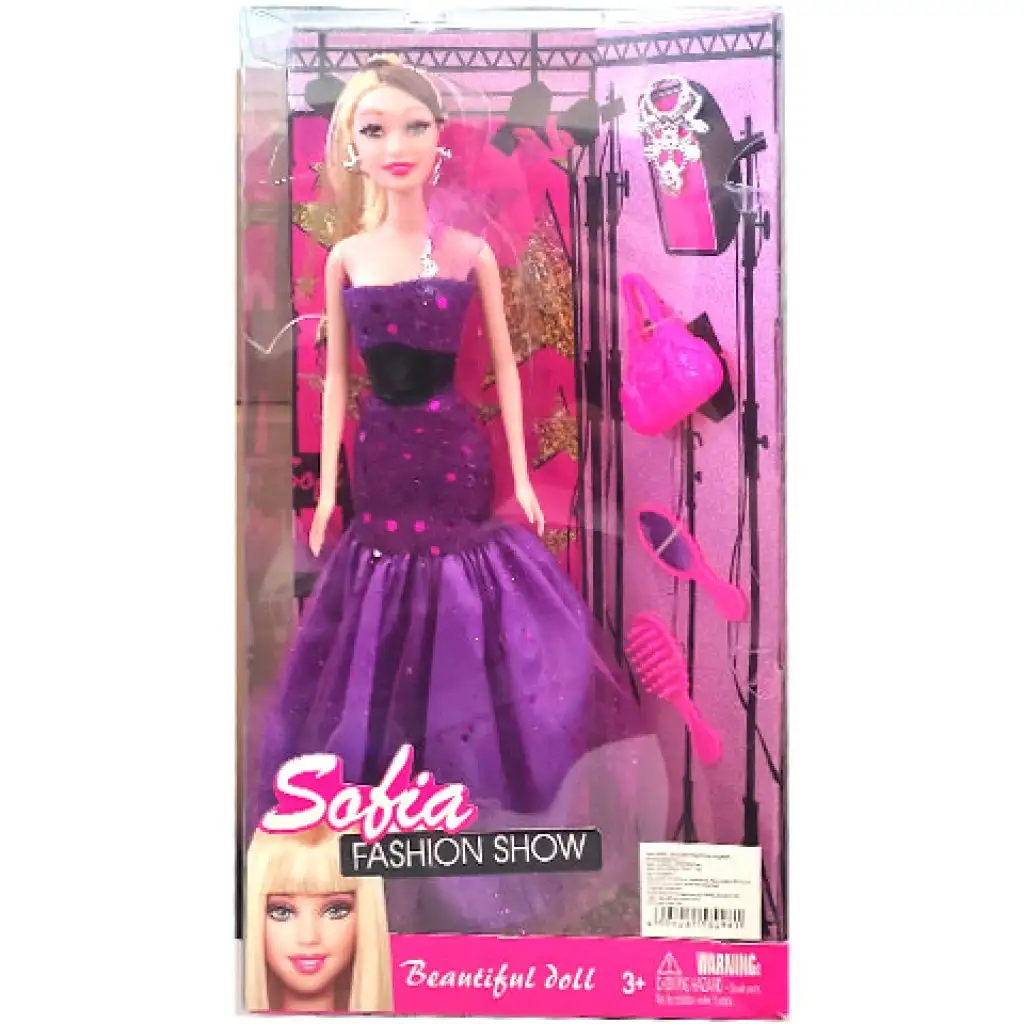 Sofia Fashion Show Reisepuppe mit extra Kleidung und Koffer in 2 Varianten kép 3