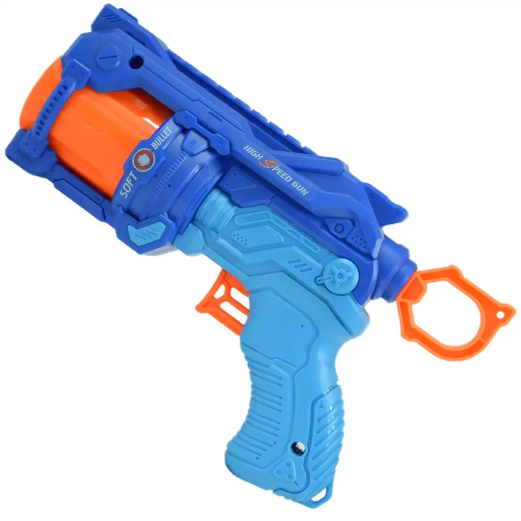 Soft Bullet: Reflex 4 manuelle Revolver-Schaumwaffe mit Zielscheibe 22cm kép 6