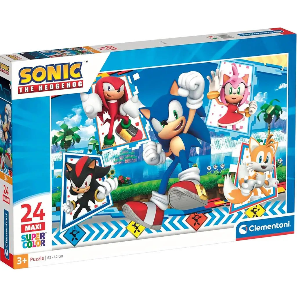 Sonic 24-teiliges Maxi Supercolor Puzzle - Clementoni
