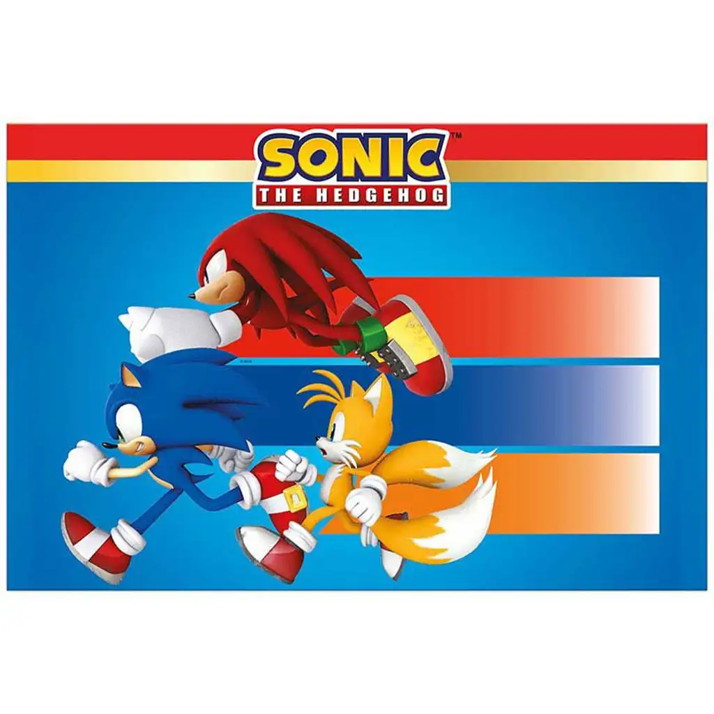 Sonic der Igel Kunststoff-Tischdecke 120x180cm