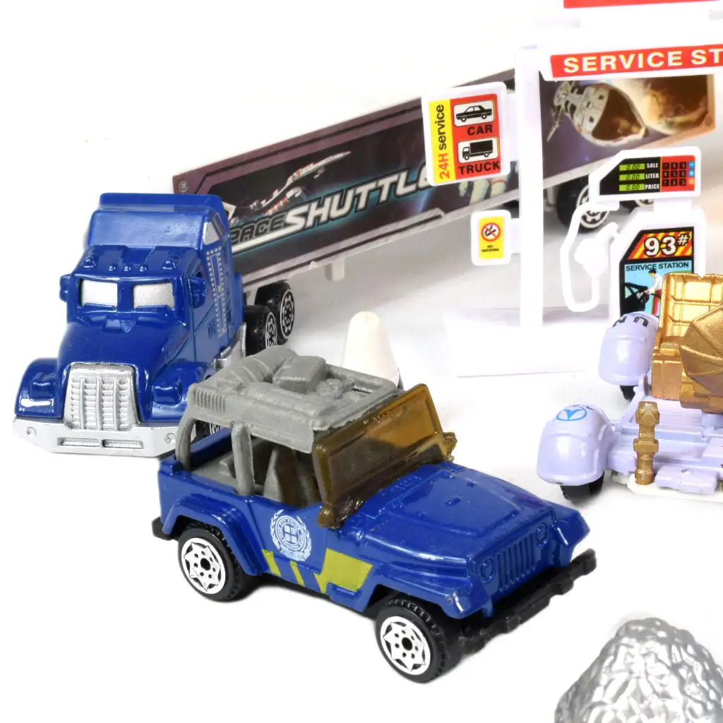 Space Team: Weltraum-Spielset mit Fahrzeugen, Satellit und Zubehör kép 4