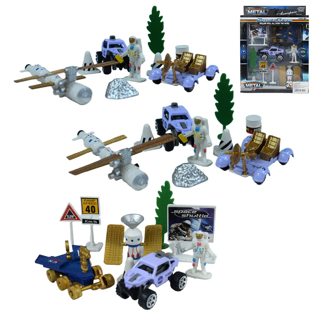 Space Team: Weltraum-Spielset mit Fahrzeugen und Zubehör in verschiedenen Ausführungen 1 Stück