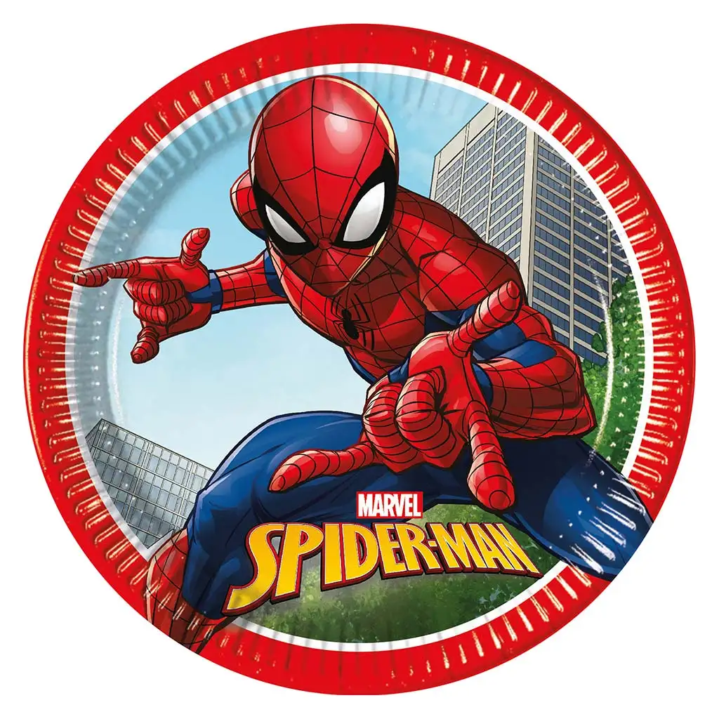 Spider-Man 8-teiliges Pappteller-Set 23cm
