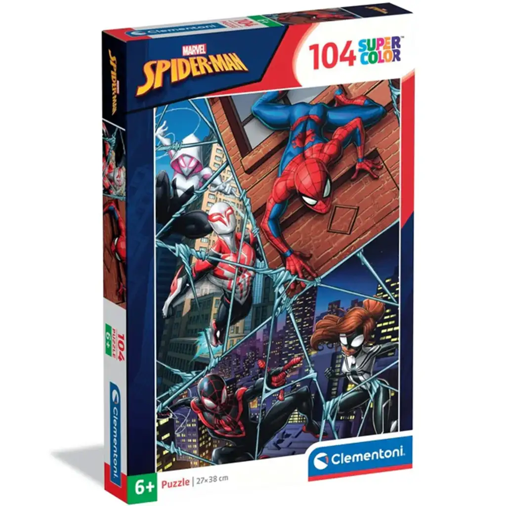 Spider-Man: Die Helden des Multiversums 104-teiliges Supercolor Puzzle - Clementoni