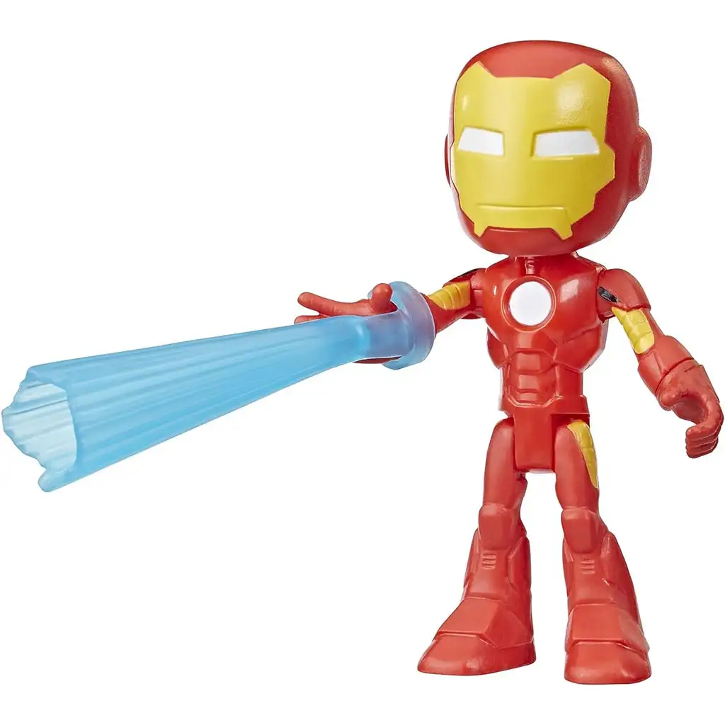 Spider-Man: Spider und seine erstaunlichen Freunde Iron Man Spielfigur mit Zubehör 10cm - Hasbro kép 2