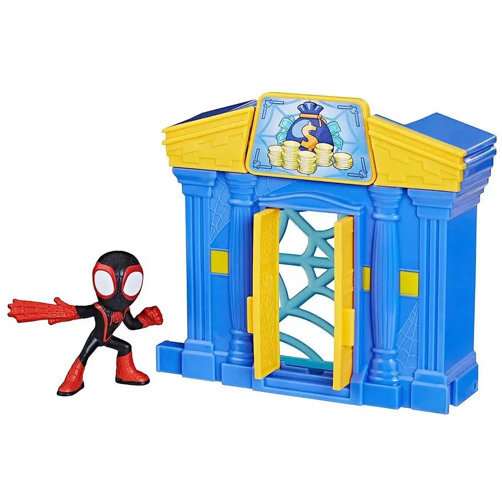 Spider-Man: Spidey und seine fantastischen Freunde - Stadtsparkasse mit Miles Morales Figur - Hasbro kép 2