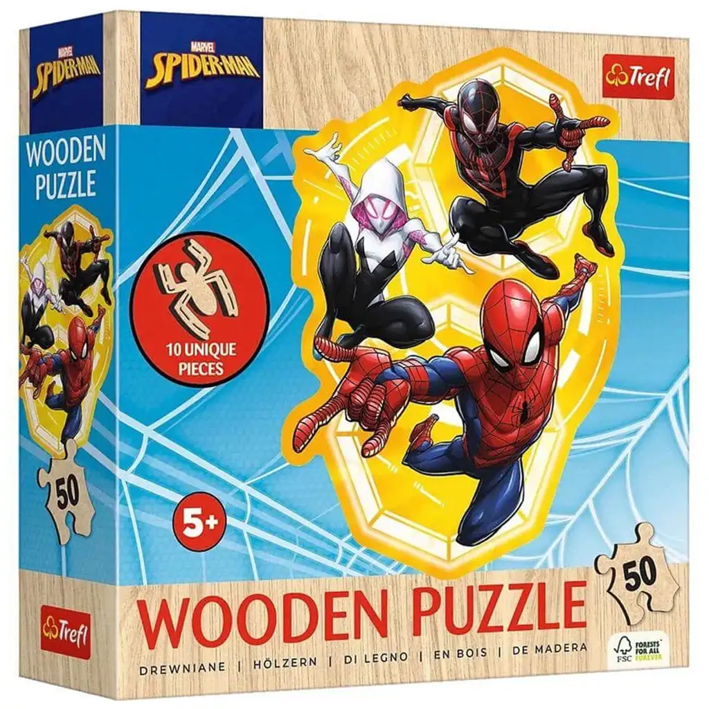 Spider-Man im Einsatz 50-teiliges Holzpuzzle - Trefl