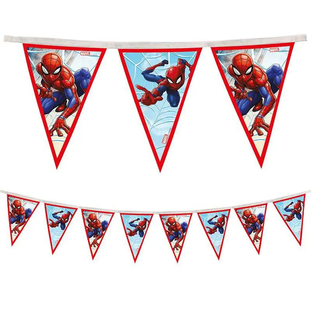 Spiderman-Motiv wiederverwendbare Party-Wimpelkette 230cm