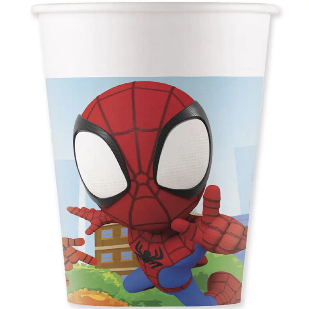 Spidey 8-tlg. Pappbecher-Set 200ml