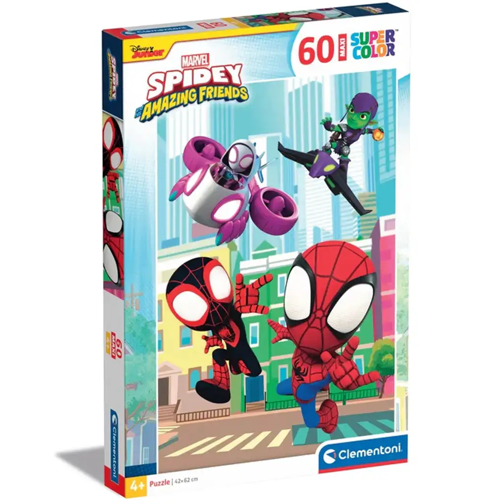 Spidey und seine erstaunlichen Freunde 60-teiliges Maxi Supercolor Puzzle - Clementoni