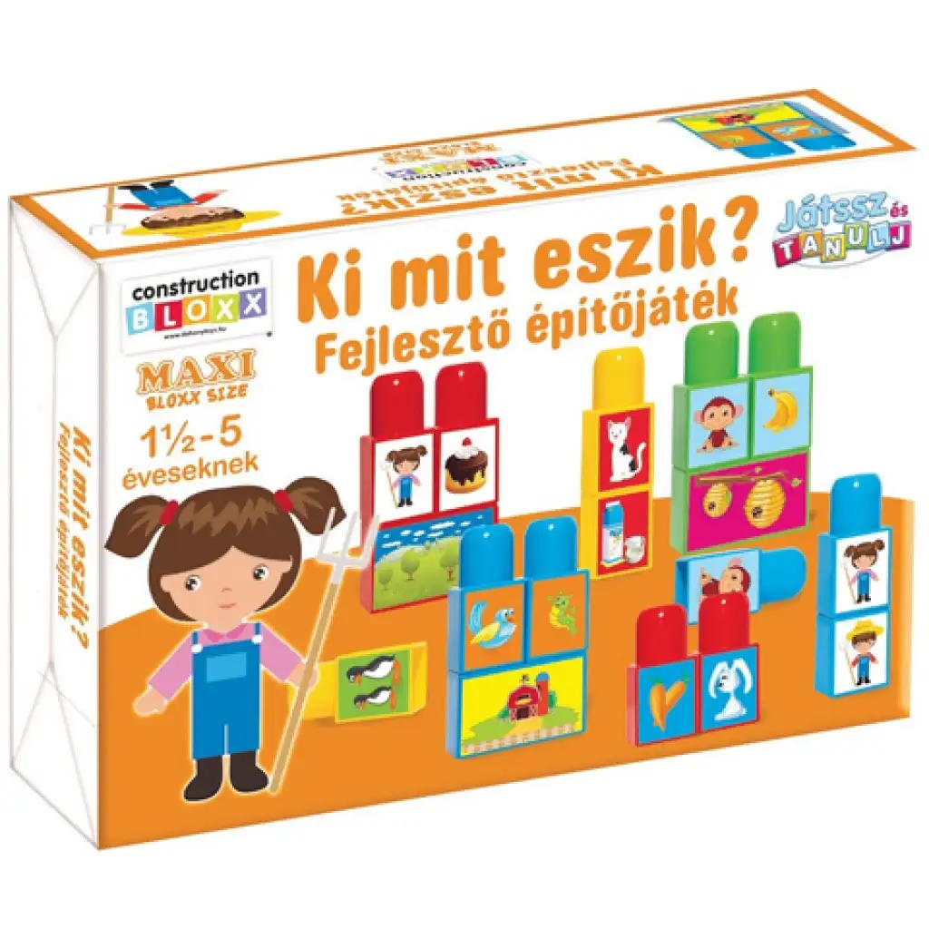 Spiel und lerne!: Wer isst was? Entwicklungsbauspiel - D-Toys