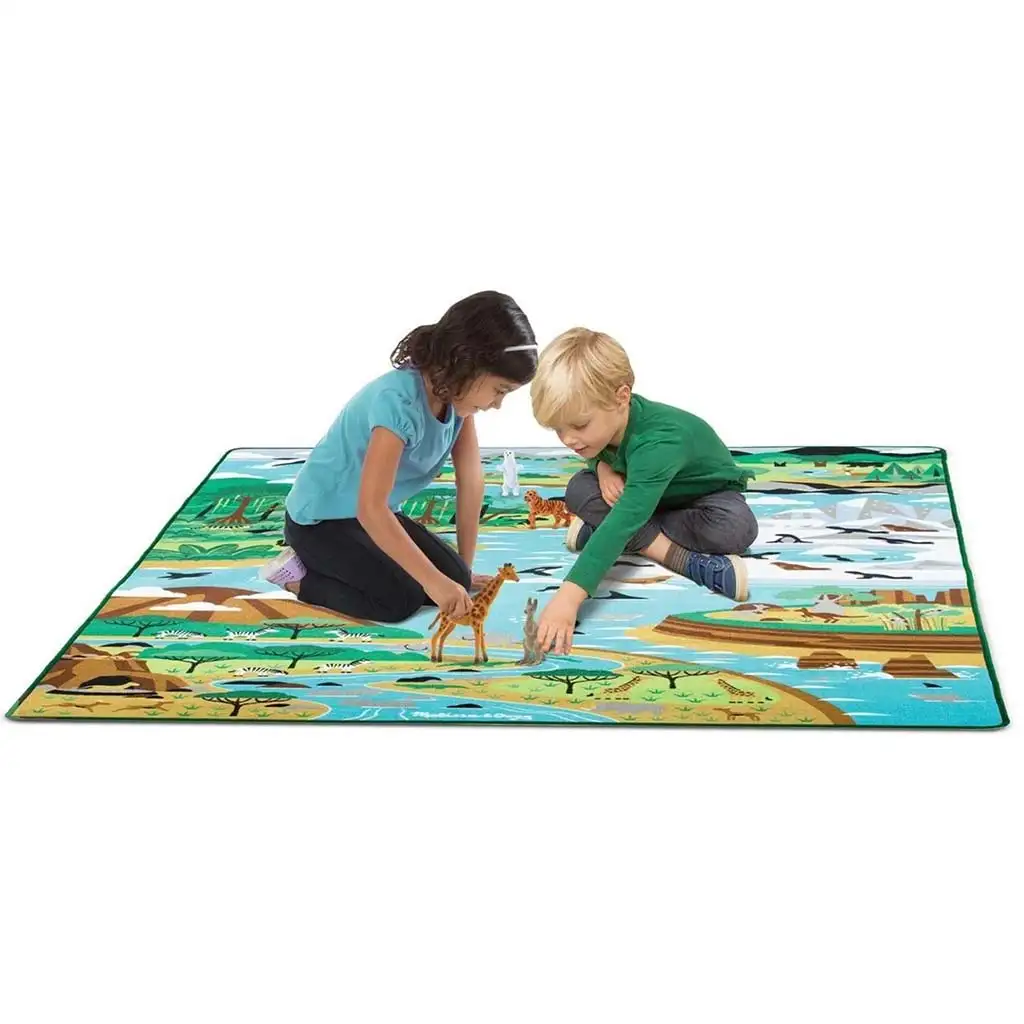 Spielmatte mit Tierfiguren 200x150cm - Melissa & Doug