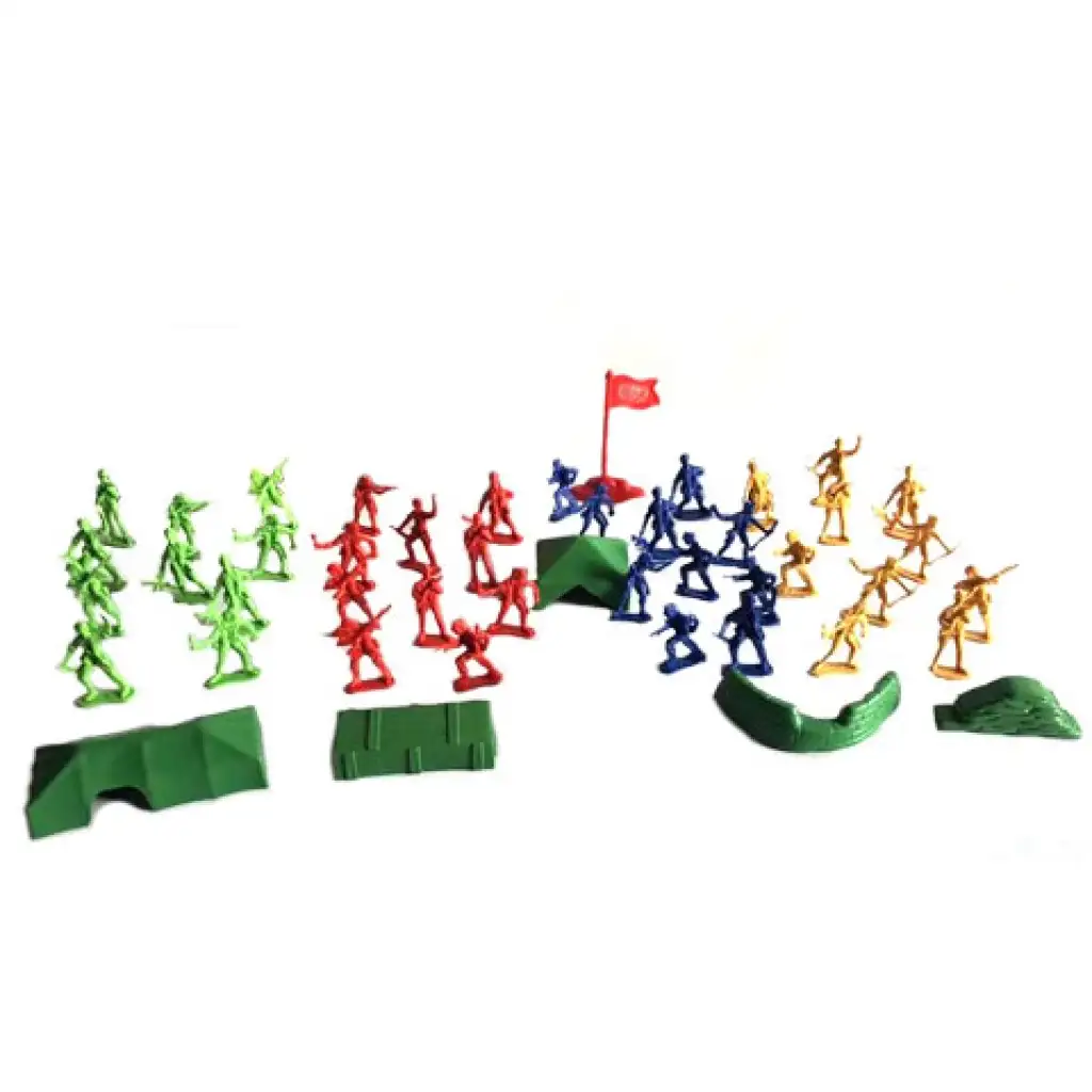 Spielzeugsoldaten-Set in Schachtel, 70 Stück