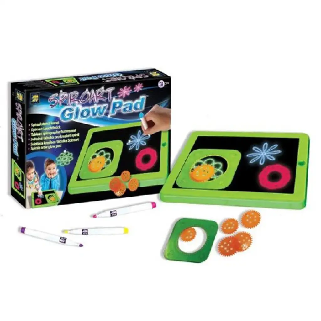 Spiralen Neon Leuchttafel mit Filzstiften kép 2