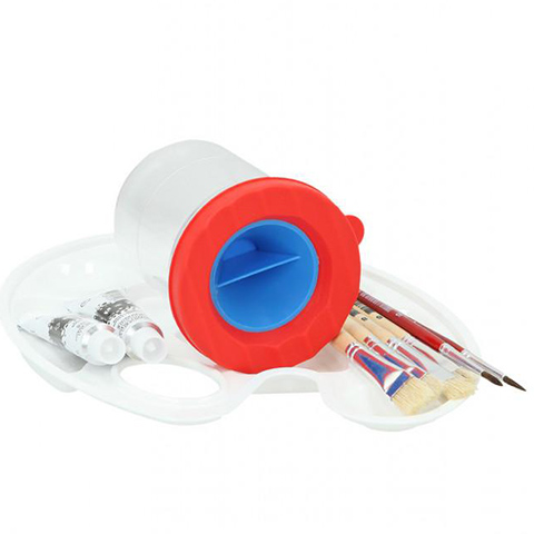 Spirit: 10-teiliges Malset mit Tempera, Pinsel und Pinselbehälter