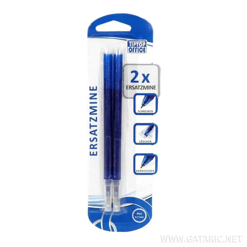 Spirit: 2 Stück blaue radierbare Gel-Kugelschreibermine kép 1