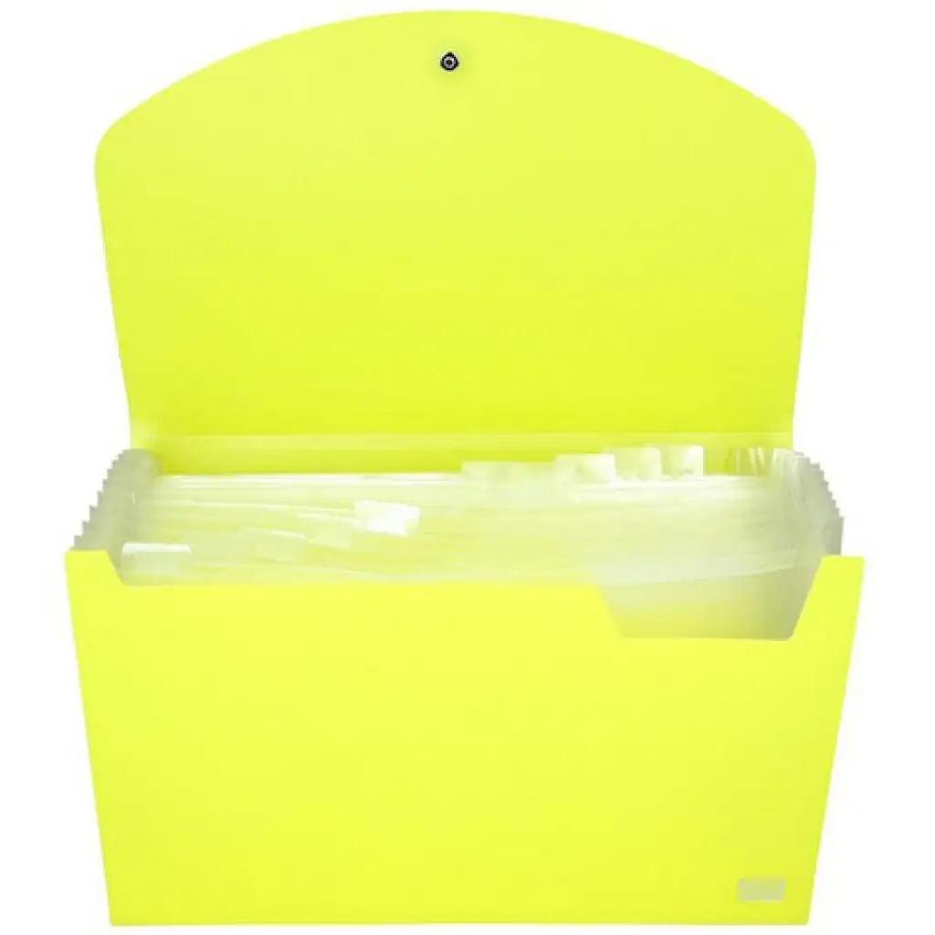 Spirit: Aktenmappe A4 12 Fächer neon gelb kép 2