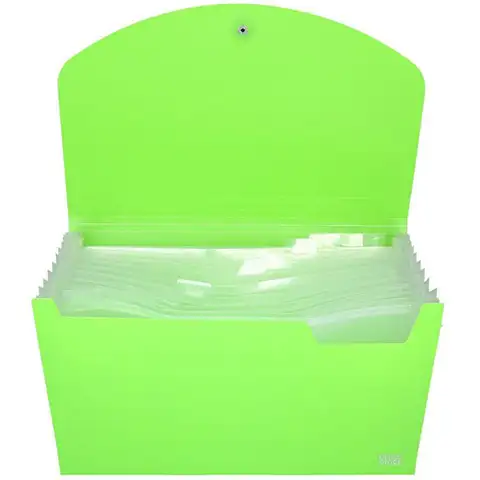 Spirit: Aktenmappe A4 12 Fächer neon grün kép 2