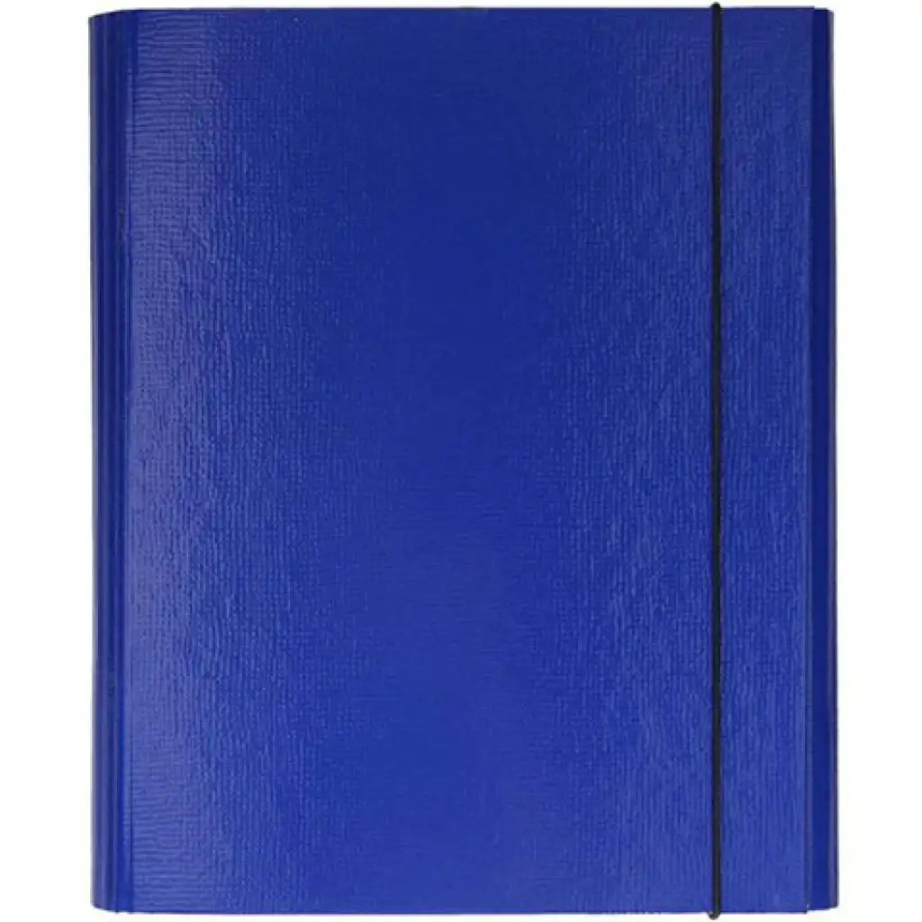Spirit: Blaue Gummiband-Kartonmappe A4 mit 30mm Dicke