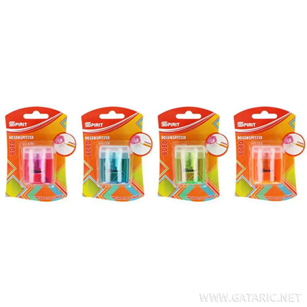 Spirit: Bobo Kunststoffspitzer in verschiedenen Farben, 1 Stück pro Packung