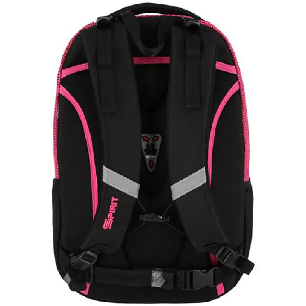Spirit: Campus schwarzer und pinker abgerundeter Schulranzen, Rucksack 46x33x22cm kép 2