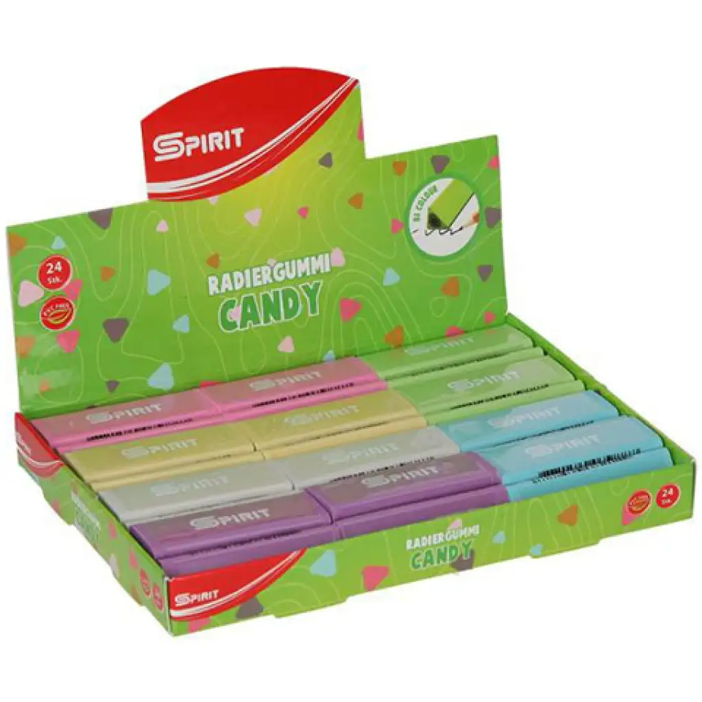 Spirit: Candy dreieckiger Radiergummi in verschiedenen Farben 1 Stk.