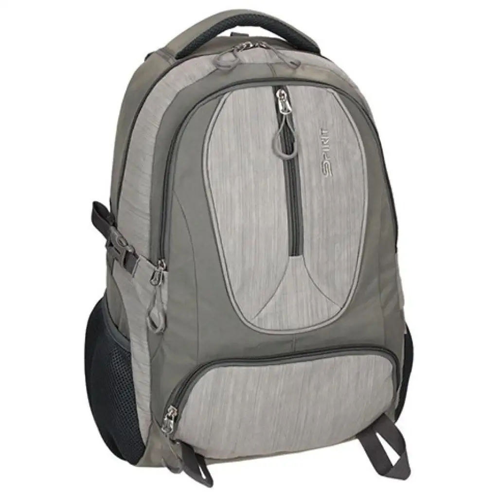 Spirit: Champion grauer abgerundeter Schulranzen, Rucksack