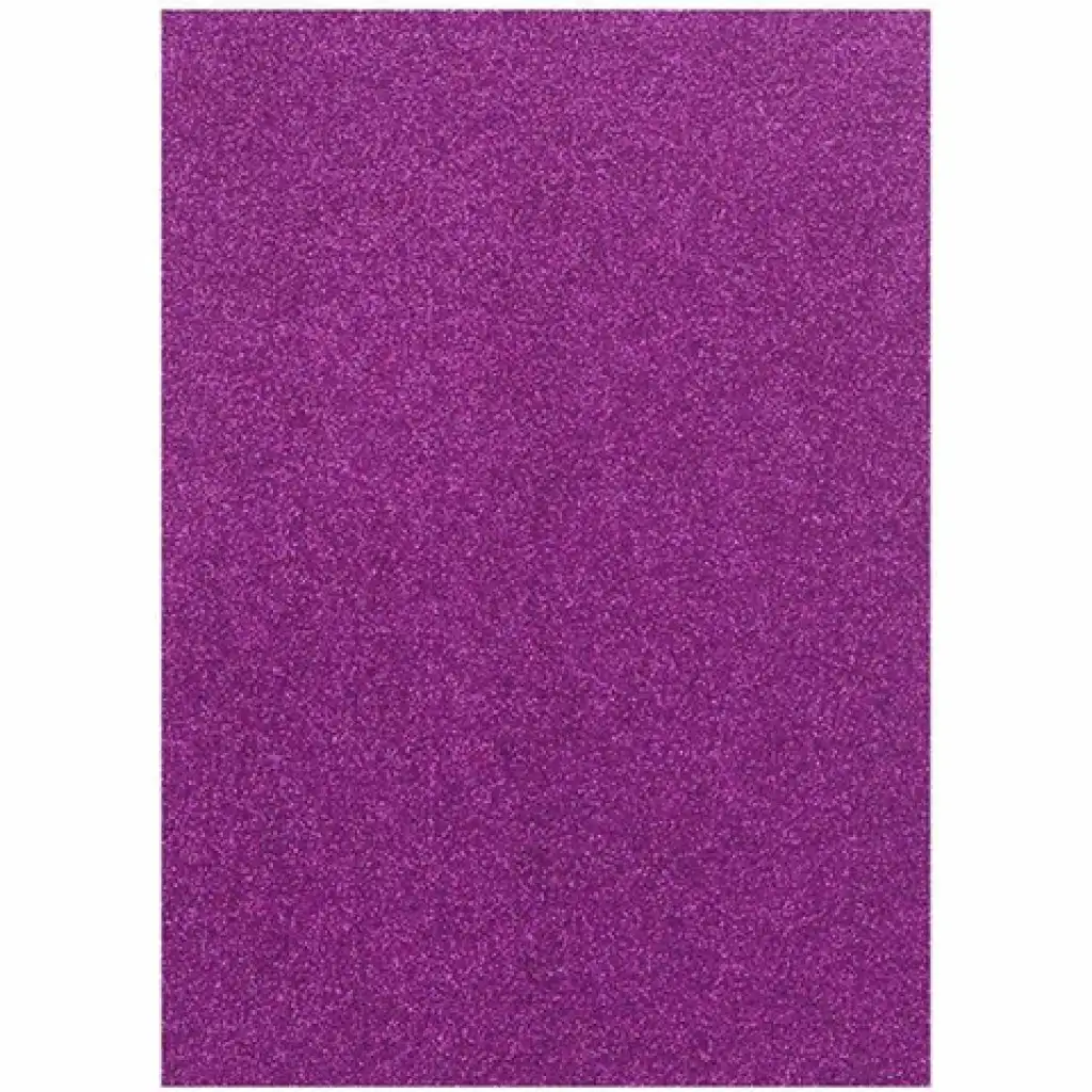 Spirit: Dekorative glitzernde Schaumstoffplatte in lila Farbe A/4 1 Stk.