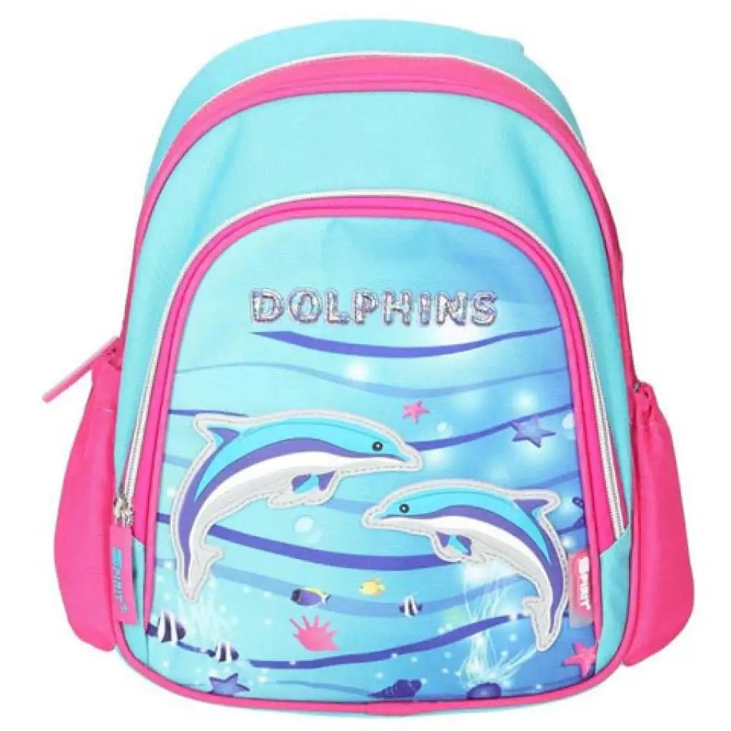Spirit: Delfine Schultasche, Rucksack 24x13x31cm