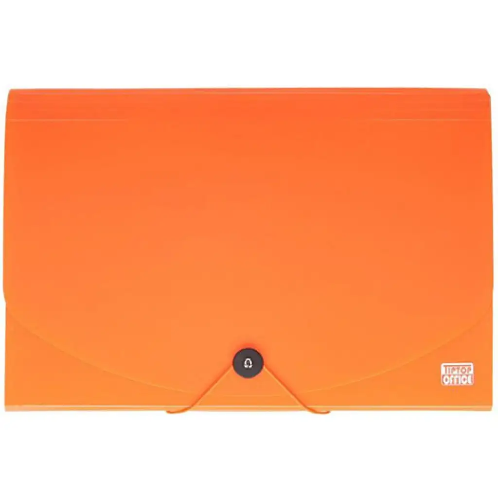 Spirit: Dokumentenmappe A4 12 Fächer neonorange