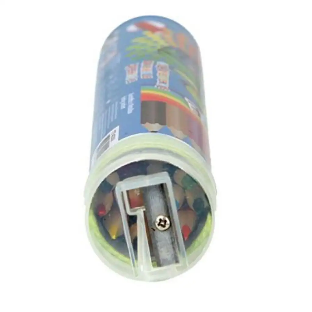 Spirit: Dreikantfarbstifte mit Anspitzer, 12er-Set in zylindrischer Aufbewahrung kép 2