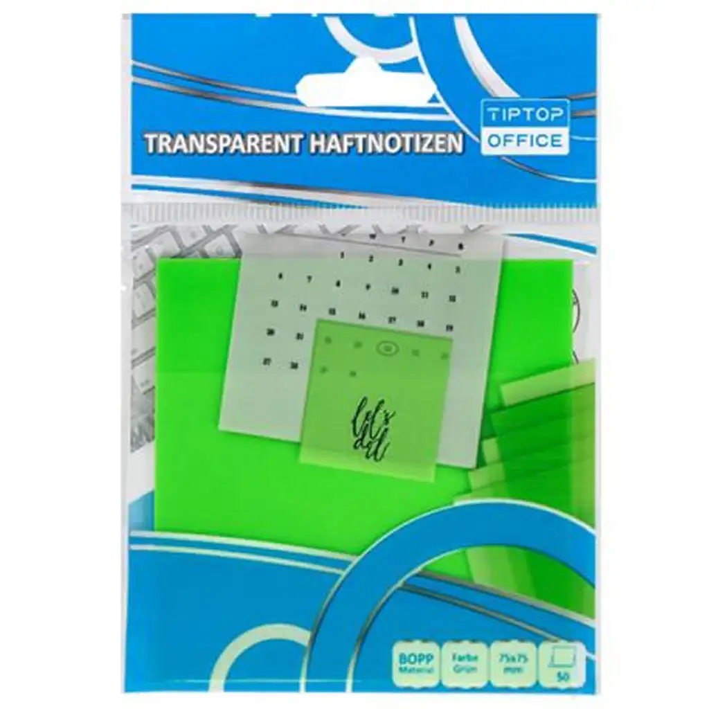 Spirit: Durchsichtige grüne selbstklebende Seitenmarkierung 75x75mm