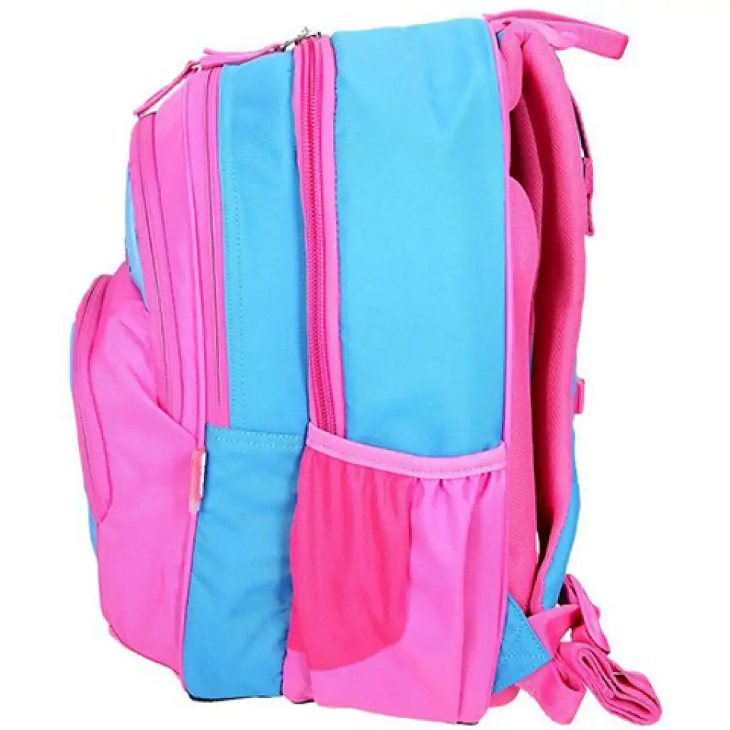 Spirit: Ergonomischer Schulranzen mit Schmetterlingsmuster in Rosa-Blau mit 4 Fächern kép 2