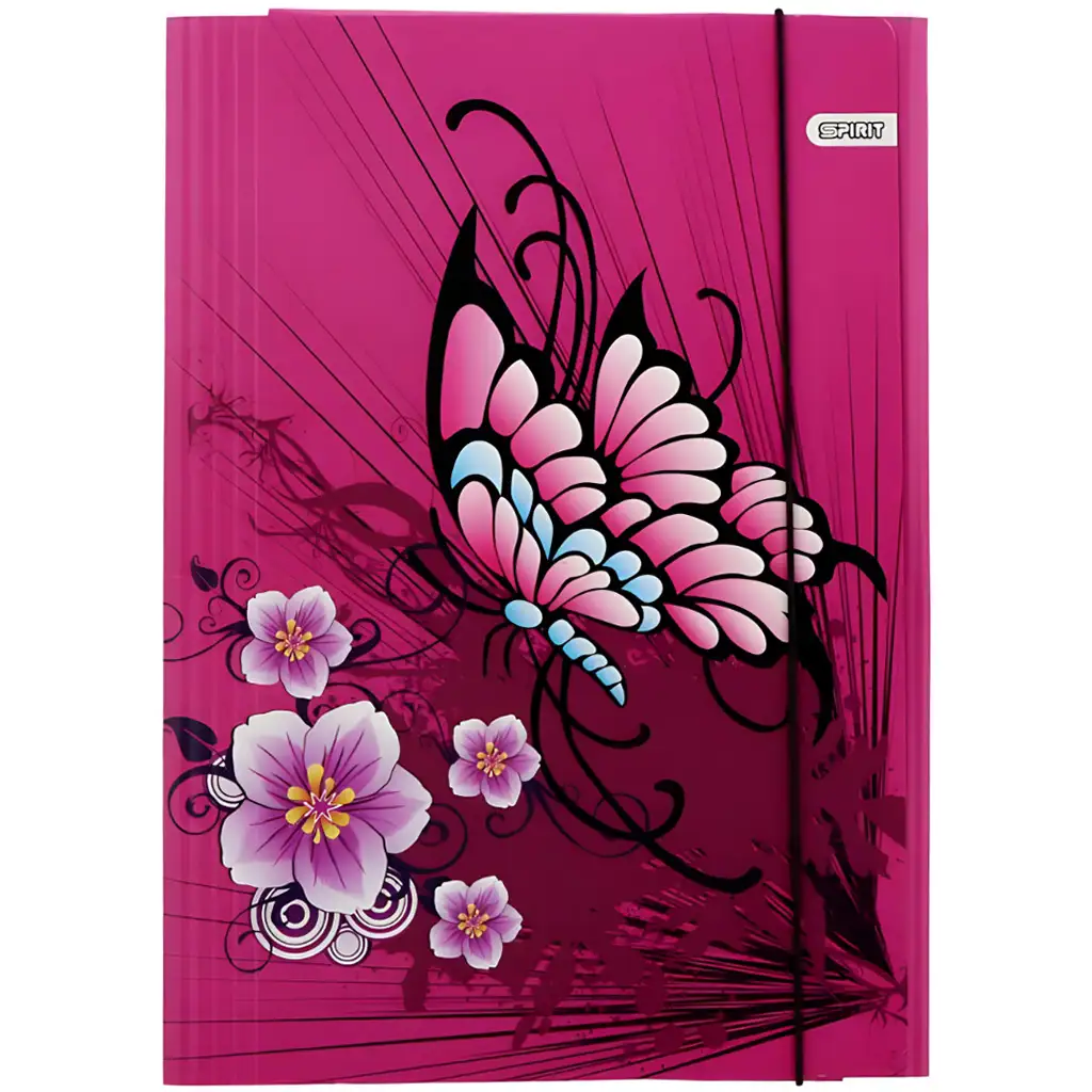 Spirit: Flowers Schmetterlings-Gummimappe 600g A/4