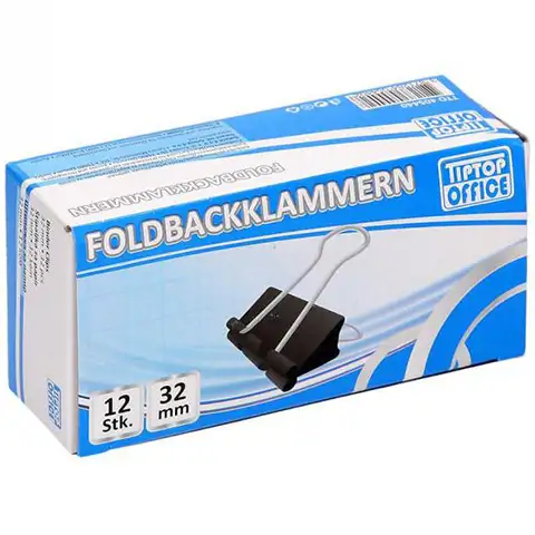 Spirit: Flügel-Metall-Büroklammer 32mm im 12er-Pack kép 2